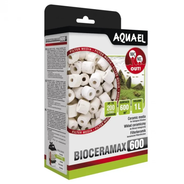 Купити Наповнювач для фільтра Aquael «BioCeraMax 600» керамічні кільця 1 л