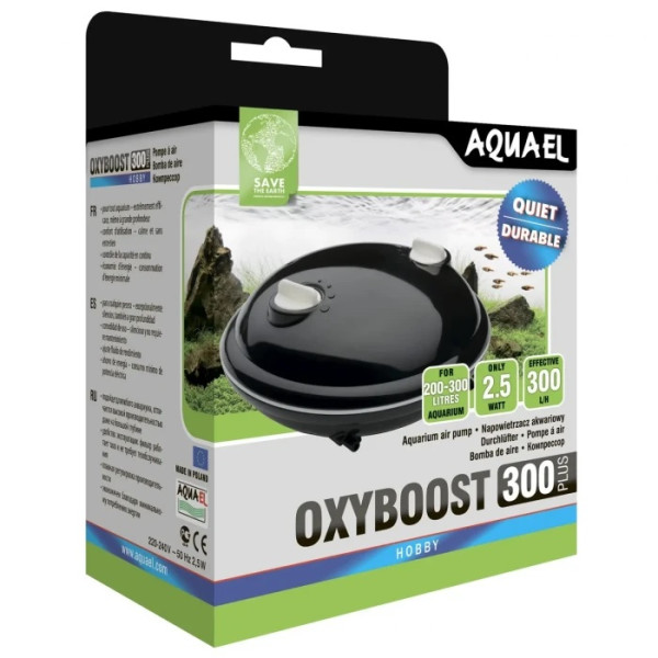 Купити Компресор Aquael « Oxyboost APR-300 Plus» з двома виходами для акваріуму 200-300