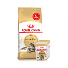 Акція ! Корм для дорослих котів ROYAL CANIN MAINECOON ADULT 2 кг + 4 шт вологого корму в подарунок !