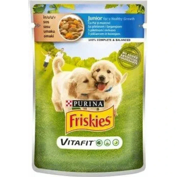 Купити Вологий Корм Purina Friskies Junior для цуценят, з куркою та картоплею 100 г*20 шт