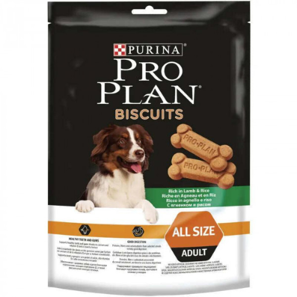 Купити Purina Pro Plan (Пурина Про План) Lamb - Печива з ягнятою і рисом для дорослих собак 400 г