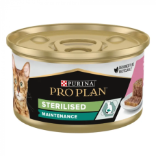 Purina Pro Plan Sterilised консерви для стерилізованих котів, з лососем 85г*24шт