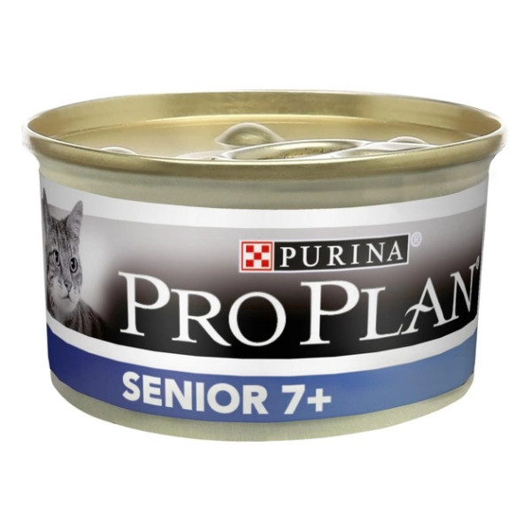 Купити Purina Pro Plan Senior 7+ консерви для кішок за 7 років, з тунцем 85г*24шт