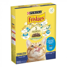 Сухий корм Friskies Sterilized для стерилізованих кішок, з лососем і овочами 270 г
