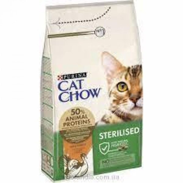 Купити Сухий корм Cat Chow (Кет Чау) special Care Sterelized Cat Turkey для стерильних котів з індичкою 15 кг