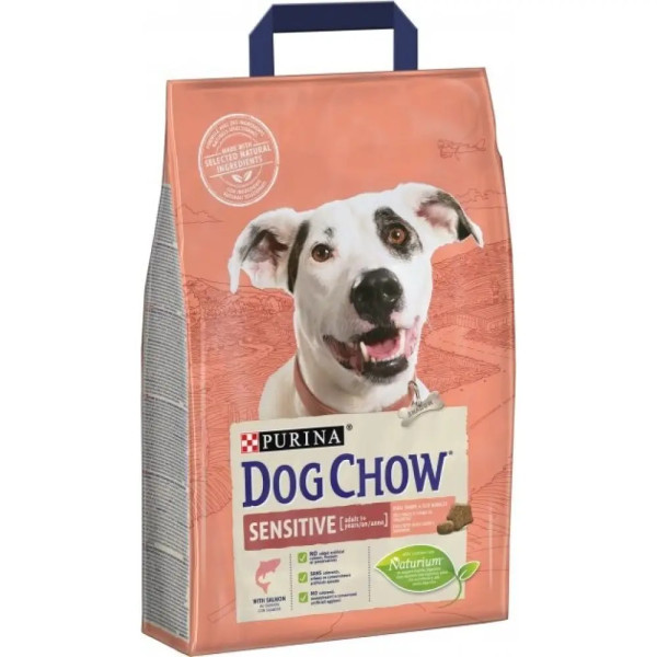 Купити Сухий корм Purina Dog Chow Sensitive Adult для дорослих собак зі смаком лосося 2.5 кг
