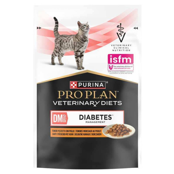 Купити Вологий корм для котів Pro Plan Veterinary Diets Diabetes Managment pouch 85 г*10 шт курка