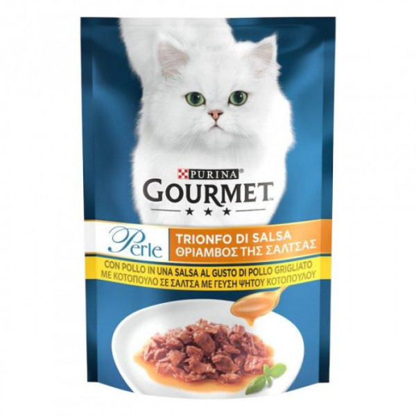 Купити Вологий корм Gourmet Perle Mini Fillets Chicken для кішок із куркою 85 г*24 шт
