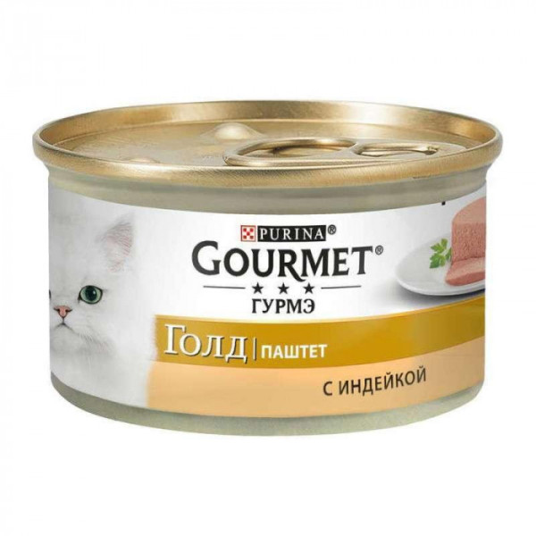 Купити Gourmet Gold (Гурме Голд) консерви для котів паштет з індійкою 85г*24шт