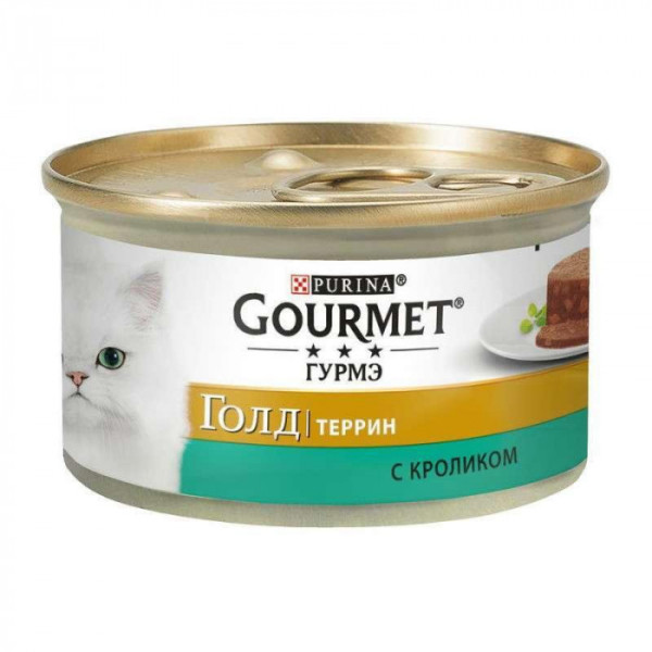 Купити Gourmet Gold (Гурме Голд) консерви для котів з кроликом, шматочки в паштеті 85г*24шт