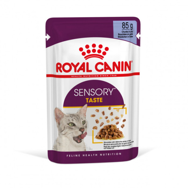 Купити Вологий корм для дорослих котів ROYAL CANIN SENSORY TASTE JELLY 85 г * 12 шт блок