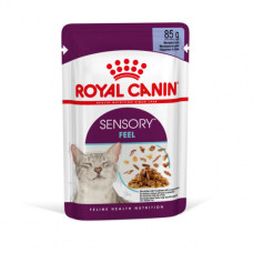 Вологий корм для дорослих котів ROYAL CANIN SENSORY FEEL JELLY 85 г * 12 шт блок