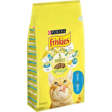 Сухий корм Friskies для кішок з лососем і овочами 10 кг