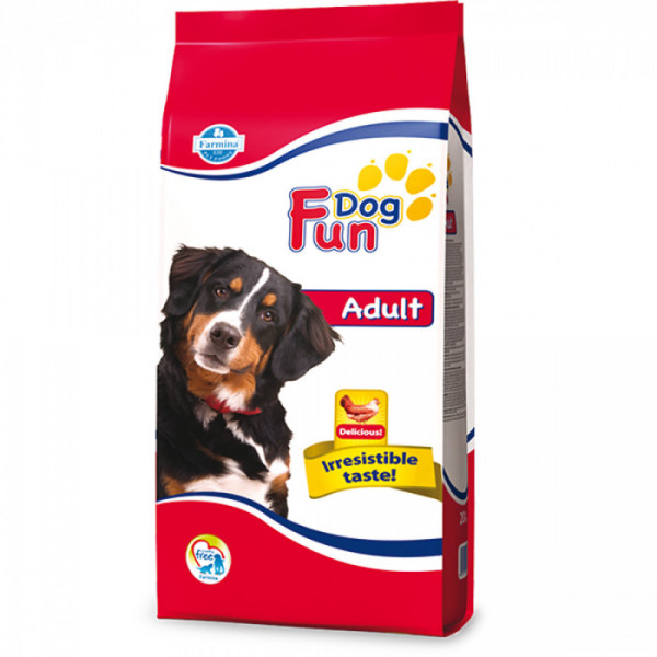 Купити Повнораціонний сухий корм Farmina Fun Dog, для дорослих собак, з куркою, 20 кг