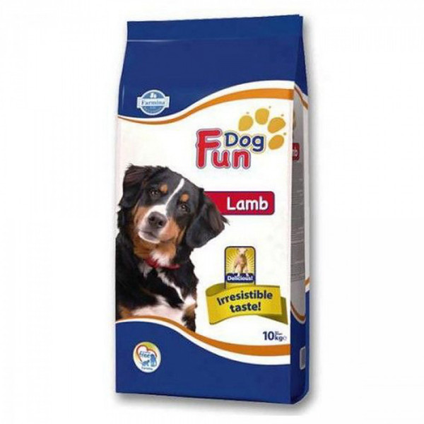 Купити Повнораціонний сухий корм Farmina Fun Dog, для дорослих собак, з ягням, 10 кг