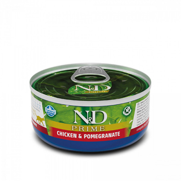 Купити Вологий корм Farmina N&D Grain Free Prime Chicken Adult для котів, беззерновий, з куркою та гранатом 70 г