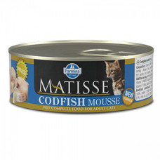 Вологий корм Farmina Matisse Cat Mousse Codfish для дорослих котів, з тріскою, 85 г*12 шт