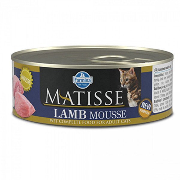 Купити Вологий корм Farmina Matisse Cat Mousse Lamb для дорослих котів, з ягням, 85 г