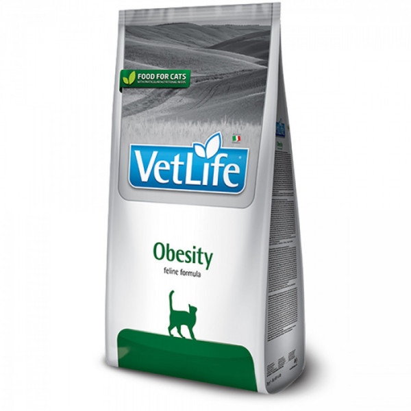 Купити Сухий корм Farmina Vet Life Obesity для котів, дієтичне харчування для зниження зайвої ваги, 400 г