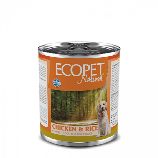 Купити Вологий корм Farmina Ecopet Natural Dog Chicken&Rice для собак, з куркою, 300 г