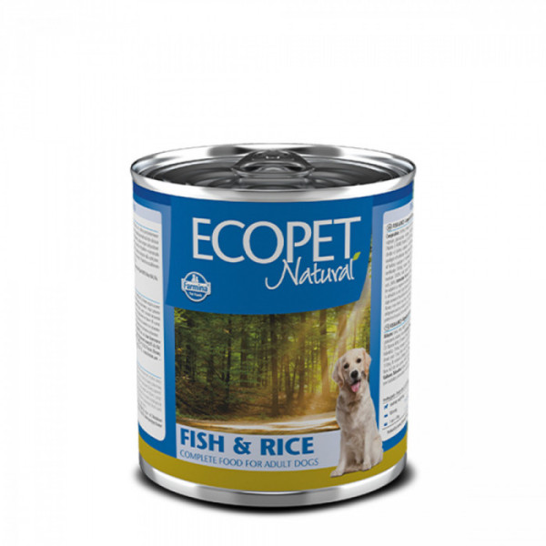 Купити Вологий корм Farmina Ecopet Natural Dog Fish&Rice для собак, з оселедцем, 300 г*6 шт