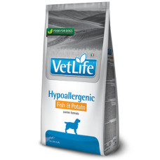 Сухий корм Farmina Vet Life Hypoallergenic Fish&Potato для собак, у разі харчової алергії, риба та картопелька, 12 кг