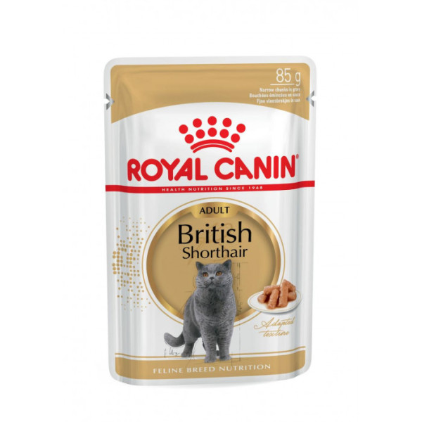 Купити Вологий корм для дорослих котів ROYAL CANIN BRITISH SHORTHAIR ADULT 85 г * 12 шт блок