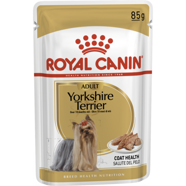 Купити Вологий корм для дорослих собак ROYAL CANIN YORKSHIRE ADULT 85 г * 12 шт блок