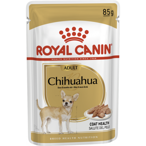 Купити Вологий корм для дорослих собак ROYAL CANIN CHIHUAHUA ADULT 85 г *12 шт блок