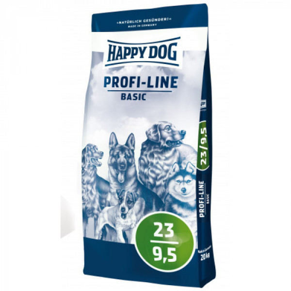 Купити Happy Dog (Хеппі Дог) Prof-Line Basic 23/9,5 — Сухий корм для дорослих собак усіх порід, 20 кг