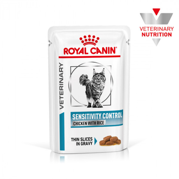 Купити Вологий корм для дорослих котів ROYAL CANIN SENSITIVITY CONTROL CHICKEN CAT Pouches  85 г x 12 шт