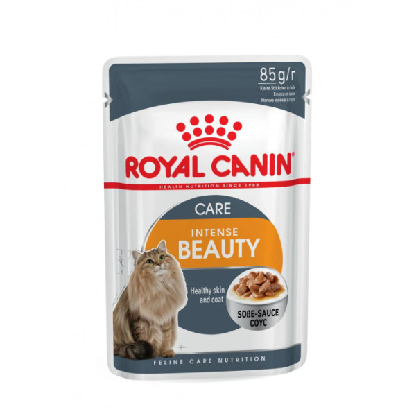 Купити Вологий корм для дорослих котів ROYAL CANIN INTENSE BEAUTY IN GRAVY 85 г * 12 шт блок