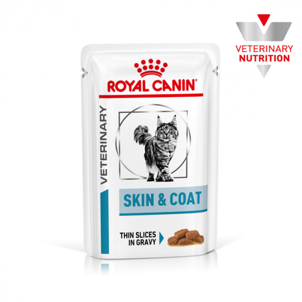 Купити Вологий корм для дорослих котів ROYAL CANIN SKIN&COAT CAT Pouches 85 г x 12 шт