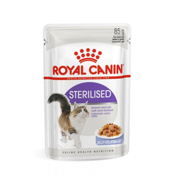 Купити Вологий корм для дорослих стерилізованих котів ROYAL CANIN STERILISED IN GRAVY 85 кг * 12 шт блок