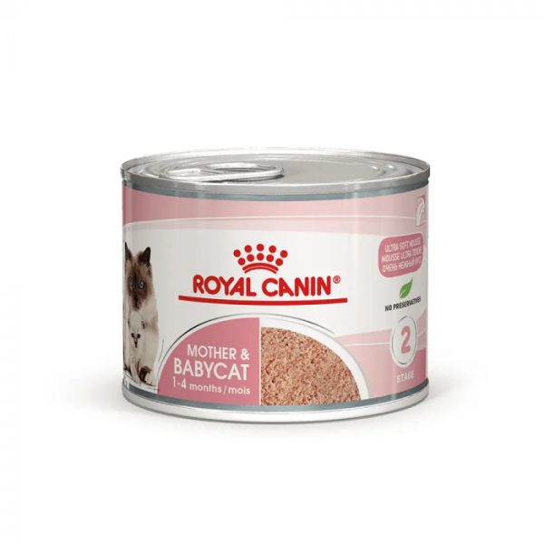 Купити Вологий корм для новонароджених кошенят ROYAL CANIN MOTHER & BABYCAT Cans 195 г * 12 шт