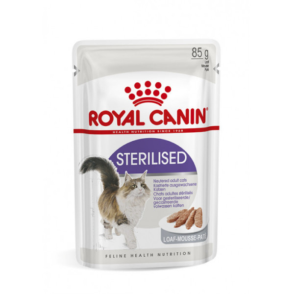 Купити Вологий корм для дорослих стерилізованих котів ROYAL CANIN STERILIZED LOAF 85 г * 12 шт блок