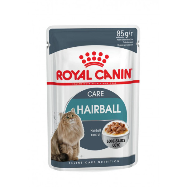 Купити Вологий корм для дорослих котів ROYAL CANIN HAIRBALL CARE 85 г * 12 шт блок