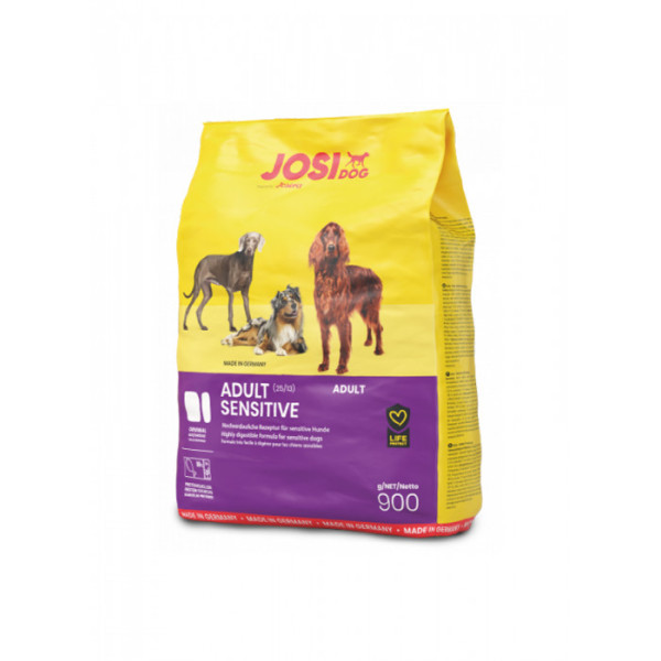 Купити Сухий корм JosiDog Adult Sensitive 25/13 для дорослих собак з чутливим травленням 900 г