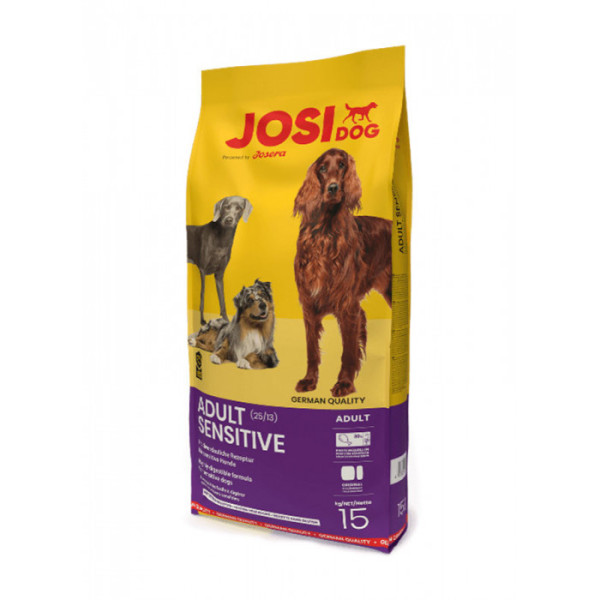 Купити Сухий корм JosiDog Adult Sensitive 25/13 для дорослих собак з чутливим травленням 15 кг