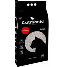 Бентонітовий наповнювач для кішок CATMANIA натуральний білий без запаху 5 літрів/4,25 кг