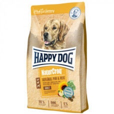 Happy Dog (Хеппі Дог) Naturcroq Geflugell Pur&Reis — Сухий корм для собак усіх порід із птицею й рисом, 4 кг