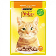 Вологий корм Friskies для кішок з курицею, шматочки в соусі 85г*26шт