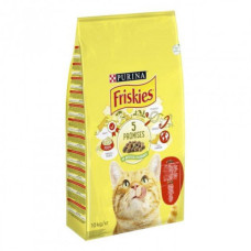 Сухий корм Friskies для кішок, з яловичиною, куркою і овочами 10 КГ