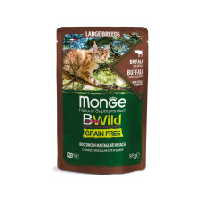 Вологий корм для котів Monge Cat Wet Bwild Grain Free Kitten Буйвол (для великих порід з 2-х місяців) 85 г