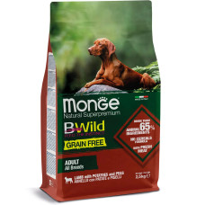 Сухий корм для собак Monge Dog Bwild Grain Free Ягня 2.5 кг