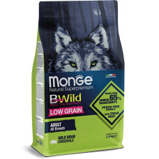 Сухий корм для собак Monge Dog Bwild Low Grain Дикий кабан 2.5 кг