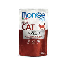 Вологий корм для котів Monge Cat GRILL Adult Ягня 85 г
