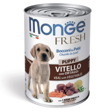 Консерва для цуценят Monge Dog FRESH Puppy Телятина, овочі 400 г