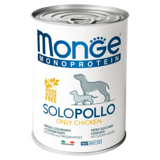 Консерва для собак Monge Dog Solo 100% Курка 400 г