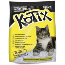 Kotix (Котикс) Силікагелевий наповнитель для котячого туалету 3,8 літрів